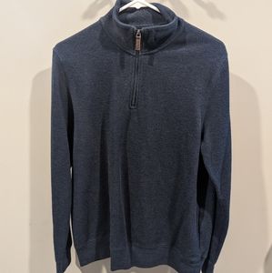 Blue quarter zip sweatshirt
